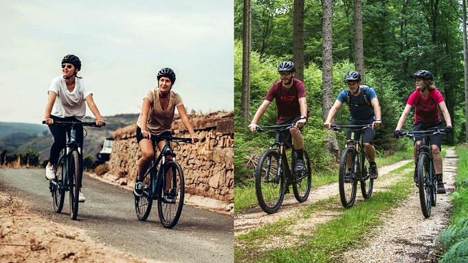 Comparaison Entre Vélo Hybride Et Vélo De Randonnée. Guide De Présentation